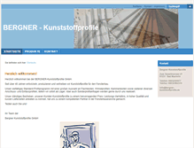 Tablet Screenshot of bergner-kunststoffprofile.de